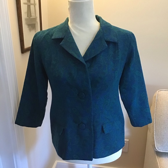 One of a kind, hand constructed jacket. Size 6ish - Picture 6 of 8